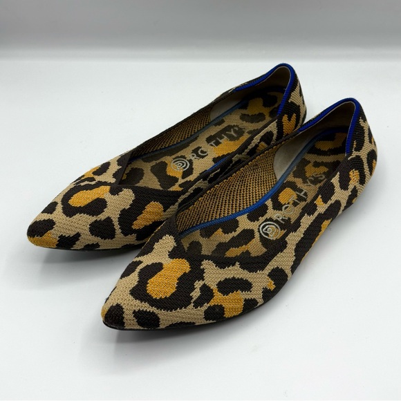 Rothy's Shoes - Rothy’s The Point Leopard Print Slip On Ballet Flats Women’s 8.5